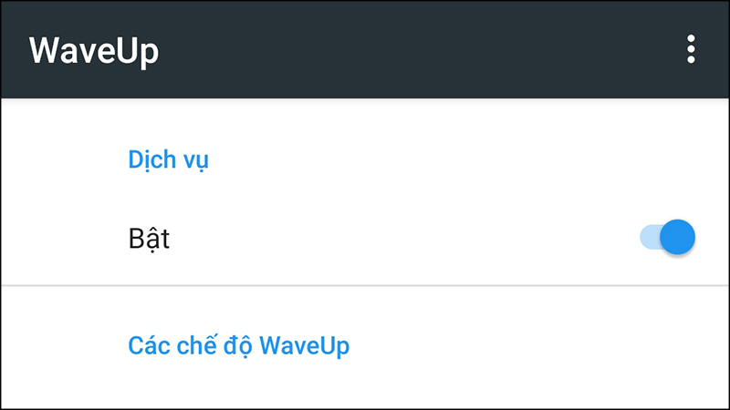 K&iacute;ch hoạt WaveUp